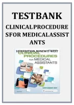Test Bank for Clinical Procedures for Medical Assistants 10th Edition by Kathy Bonewit-West &vert;ISBN&colon; 9780323377119&vert; Guide A&plus;&NewLine;
