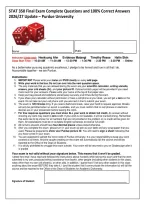 STAT 350 Exam 1&comma; 2 &  Final Exam Questions and  Answers 2026&sol;27 &lpar;Package Deal&rpar; &ndash; Purdue University