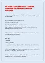 Hr Block Exam &vert; Graded A&plus; &vert; Verified&NewLine;Questions And Answers &vert; Detailed&NewLine;Solutions