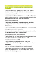 Ati Capstone Pediatrics Exam With Latest Updated&comma; Reviewed Questions And Correct Verified Answers Graded A&plus;&excl;&excl;&excl;