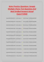 Nclex Practice Questions&colon; Sample &NewLine;Multiple Choice Test Questions And &NewLine;Well Verified Answers Actual &NewLine;Exam&excl;&excl;&excl;&excl;2026