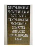 Dental Hygiene Prometric Exam&comma; CSCE&comma; CSCE&comma; 2 Dental &NewLine;Hygiene Prometric 2&comma; Computer Simulated Dental Hygiene &NewLine;Exam&comma; Dental Hygiene Prometric Exam CDCA&comma; Dental Hygiene &NewLine;Computer Simulated Case Test Verified Questions and &NewLine;Correct Answers with Rationales