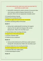  Cnim Exam&sol;Actual Cnim Final Exam 2026 And Practice  &NewLine;Questions Accurate Exam