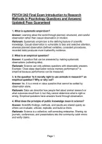 PSYCH 242 Final Exam Introduction to Research Methods in Psychology Questions and Answers&vert;Updated&vert; Pass Guaranteed
