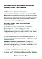 RN Pharmacology A &lpar;Relias&rpar; Exam Questions and Answers&vert; Updated&vert; Pass Guaranteed