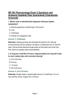 NR 293 Pharmacology Exam 2 Questions and Answers&vert; Updated&vert; Pass Guaranteed&vert; Chamberlain University