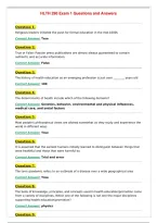 HLTH 290 Exam 1 Questions and Answers