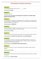 HLTH 290 Exam 2 Questions and Answers