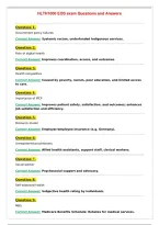 HLTH1000 EOS exam Questions and Answers