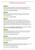 HLTH2000 Final Questions and Answers
