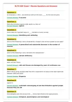 HLTH 3301 Exam 1 Review Questions and Answers