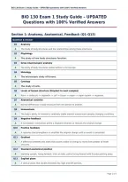 BIO 130 Exam 1 Study Guide &ndash; UPDATED&NewLine;Questions with 100&percnt; Verified Answers
