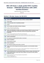 BIO 130 Exam 1 study guide KVCC Cynthia&NewLine;Schauer &ndash; UPDATED Questions with 100&percnt;&NewLine;Verified Answers