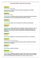 HLTH ECU EXAM 1 Questions and Answers