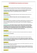 HLTHASSESS Exam Questions and Answers