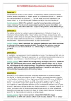 HLTHASSESS Exam Questions and Answers&NewLine;
