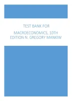 Test Bank for Macroeconomics&comma; 10th Edition by N&period; Gregory Mankiw
