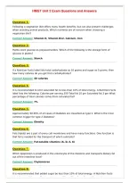 HMGT Unit 2 Exam Questions and Answers