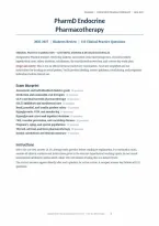 PharmD Endocrine Pharmacotherapy&colon; 110 Questions & Rationales &lpar;PDF&rpar; &vert; 2026&ndash;2027 &vert; Doctor of Pharmacy