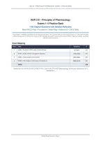 NUR 210 &ndash; Principles of Pharmacology Exams 1&ndash;4 Practice Bank  Original Questions with Detailed Rationales