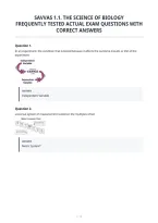 Savvas 1&period;1&period; The Science Of Biology&NewLine;Frequently Tested Actual Exam Questions With&NewLine;Correct Answers&NewLine;