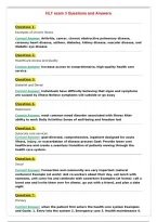 HLT exam 3 Questions and Answers