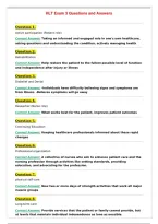 HLT Exam 3 Questions and Answers