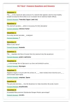 HLT Quiz 1 Answers Questions and Answers