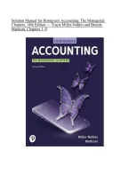 Solution Manual for Horngren&rsquo;s Accounting&colon; The Managerial Chapters&comma; 14th Edition by Tracie L&period; Miller-Nobles and Brenda Mattison &vert; Chapters 1&ndash;9 &vert; Worked Solutions and Explanations 2027