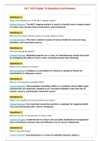 HLT 143 Chapter 19 Questions and Answers