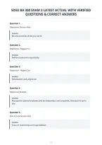 Sdsu Ba 300 Exam 2 Latest Actual With Verified&NewLine;Questions & Correct Answers