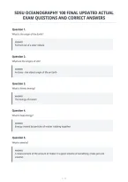 Sdsu Oceanography 100 Final Updated Actual&NewLine;Exam Questions And Correct Answers