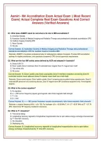 Asmirt - Mri Accreditation Exam Actual Exam &vert;&vert; Most Recent&NewLine;Exam&vert;&vert; Actual Complete Real Exam Questions And Correct&NewLine;Answers &lpar;Verified Answers&rpar;