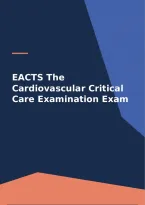 EACTS The Cardiovascular Critical Care Examination Exam