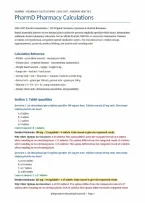 PharmD Pharmacy Calculations&colon; 120 Practice Questions & Worked Rationales &lpar;PDF&rpar; &vert; 2026&ndash;2027 &vert; Doctor of Pharmacy
