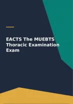 EACTS The MUEBTS Thoracic Examination Exam