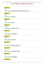 HLT 143 Chapter 1 Questions and Answers