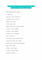 Solution Manual for Advanced Accounting By Joe Ben Hoyle Thomas Schaefer And Timothy Doupnik Verified Questions with 100 Correct Answers Graded A