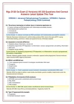Wgu D120 Oa Exam &lpar;2 Versions&rpar; All 350 Questions And Correct&NewLine;Answers Latest Update This Year