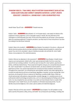 Shadow Health - Tina Jones&comma; Health History Exam Newest 2026 Actual &NewLine;Exam Questions And Correct Answers &lpar;Verified&rpar; &vert; Latest Update &NewLine;2026&sol;2027 &vert; Graded A&plus; &vert; Brand New &vert; 100&percnt; Guaranteed Pass