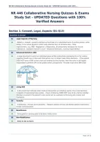 Package deal For NR 446 EXAMS all with UPDATED Questions and 100&percnt; Verified Answers