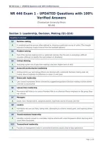 NR 446 Exam 1 &ndash; UPDATED Questions with 100&percnt;&NewLine;Verified Answers