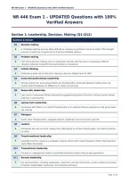 NR 446 Exam 1 &ndash; UPDATED Questions with 100&percnt;&NewLine;Verified Answers