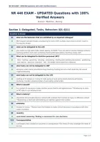 NR 446 EXAM &ndash; UPDATED Questions with 100&percnt;&NewLine;Verified Answers