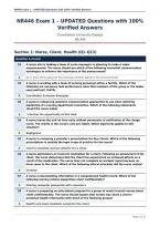 NR446 Exam 1 &ndash; UPDATED Questions with 100&percnt;&NewLine;Verified Answers