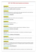 HITT 1301 FINAL Exam Questions and Answers