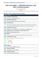 NSG 316 EXAM 2 &ndash; UPDATED Questions with&NewLine;100&percnt; Verified Answers&NewLine;