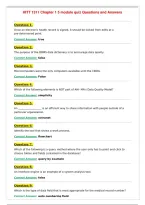 HITT 1311 Chapter 1 5 module quiz Questions and Answers