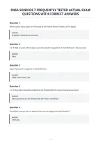 Snsa Sonicos 7 Frequently Tested Actual Exam&NewLine;Questions With Correct Answers
