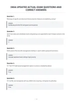 Snsa Updated Actual Exam Questions And&NewLine;Correct Answers&NewLine;